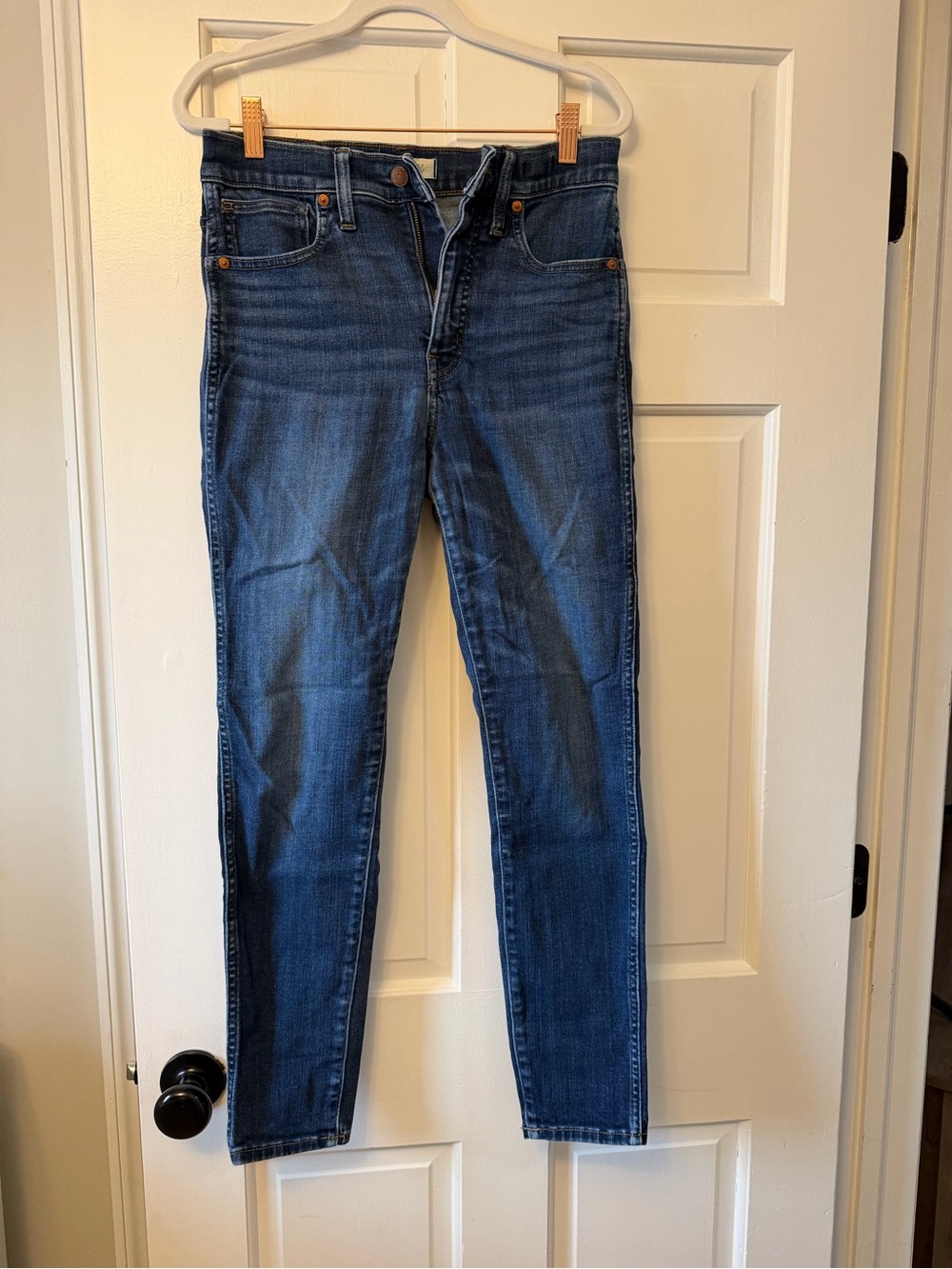 Madewell Women's Skinny Jeans in Dark Blue Wash